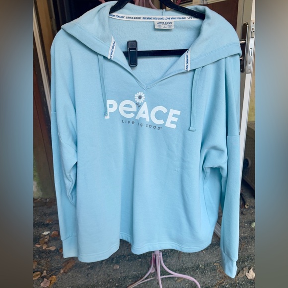 Life is Good womens Shirt and Pants pjs size large blue - Picture 7 of 11